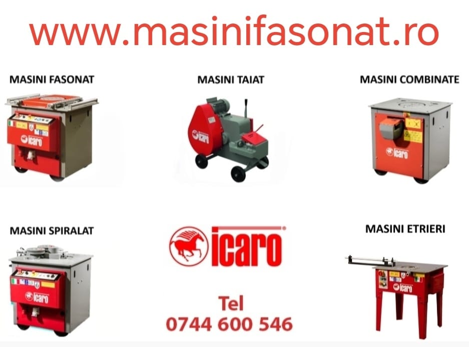 Vând - Masini combinate : TAIAT si FASONAT fier beton